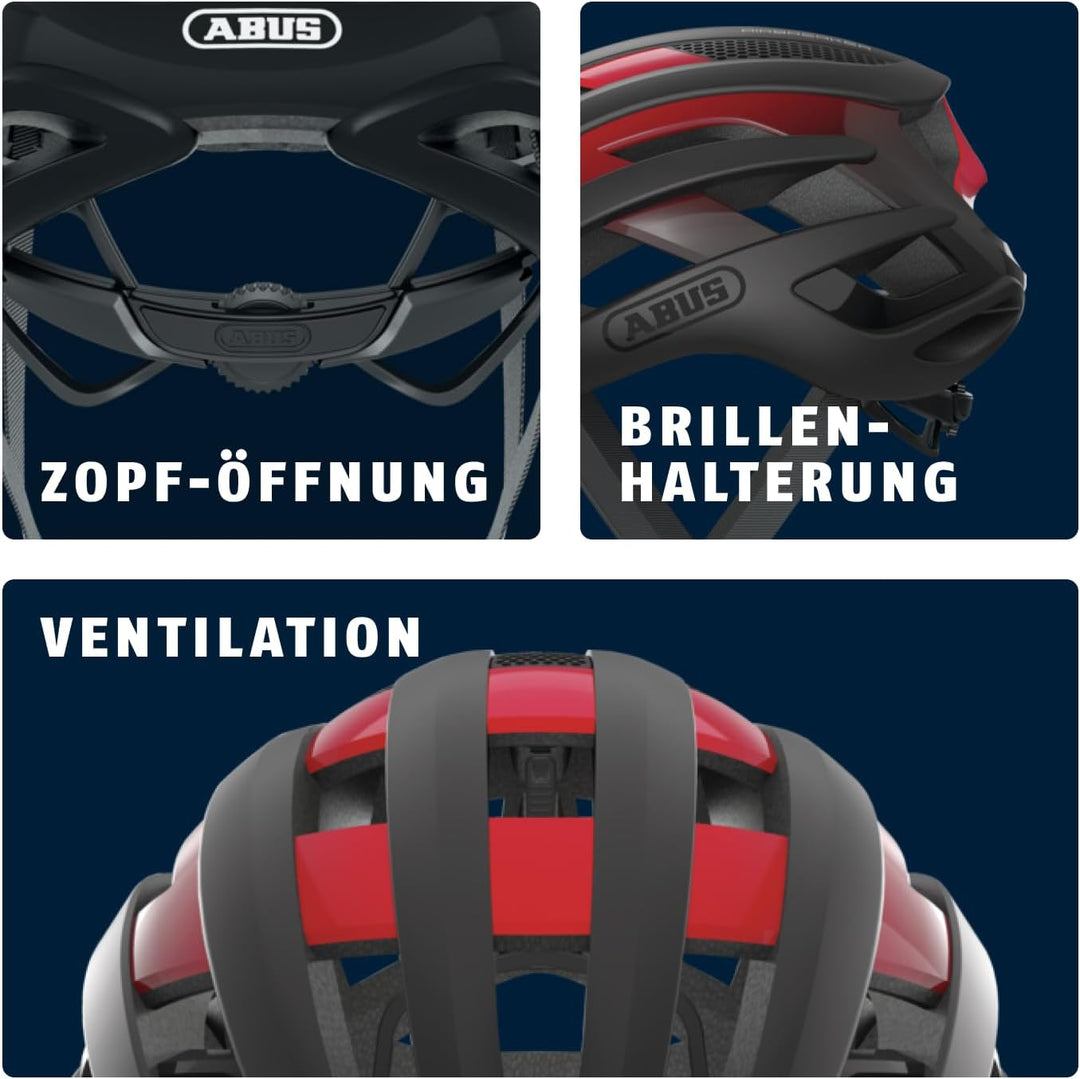 ABUS Rennradhelm AirBreaker - High-End Fahrradhelm für den professionellen Radsport - für Jugendlich