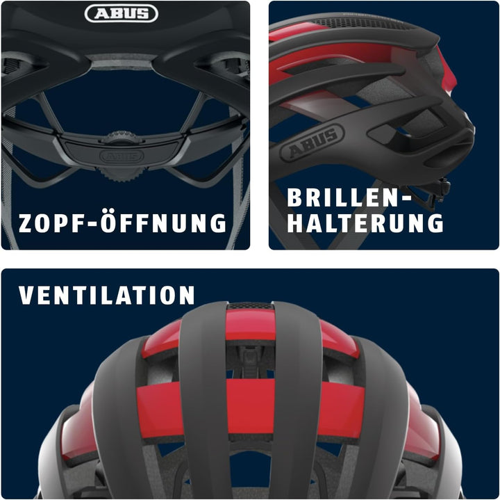 ABUS Rennradhelm AirBreaker - High-End Fahrradhelm für den professionellen Radsport - für Jugendlich