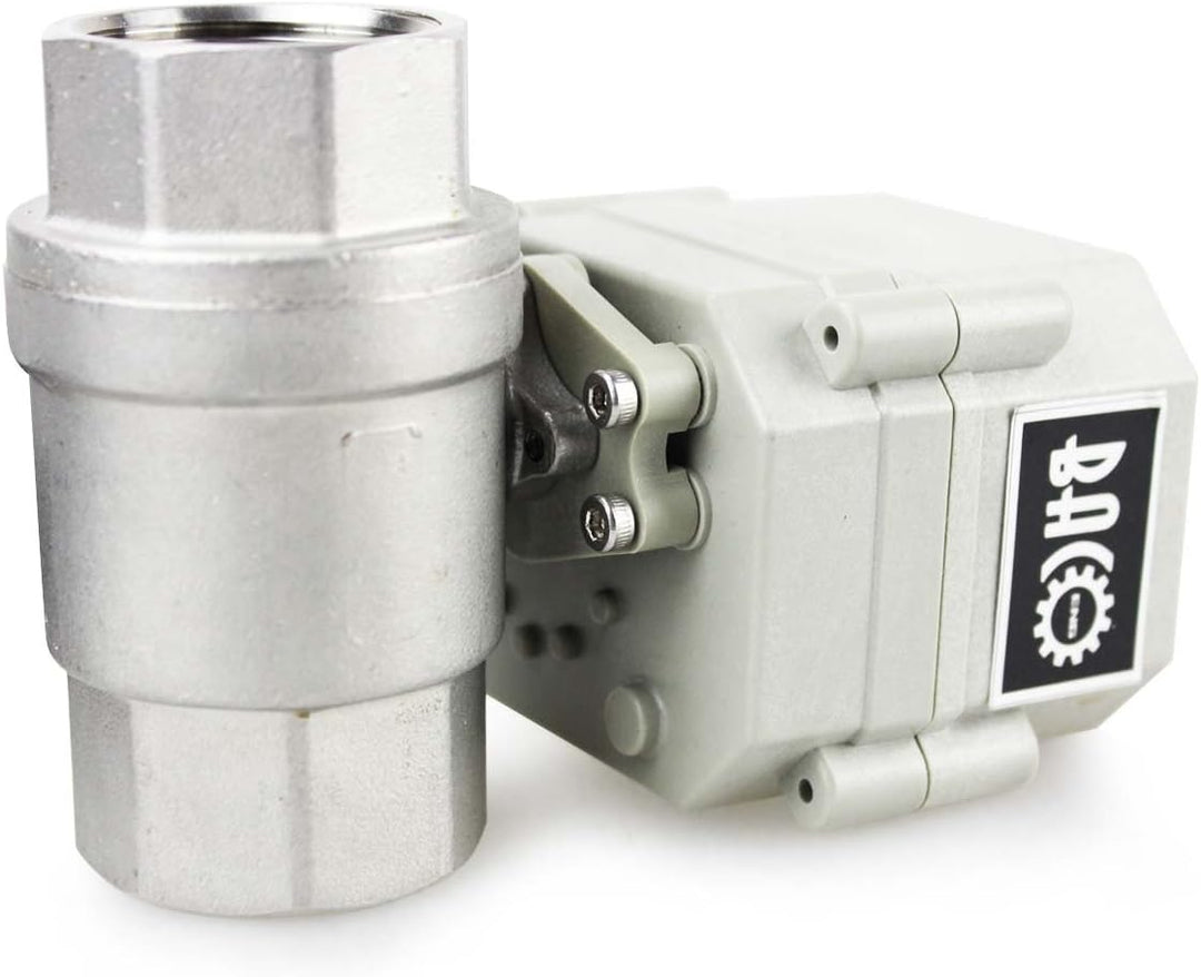 BACOENG AC110/230V 2 Wege 1" Edelstahl Motorkugelhahn Elektrische Zonenventil mit Stecker NC 1" Edes