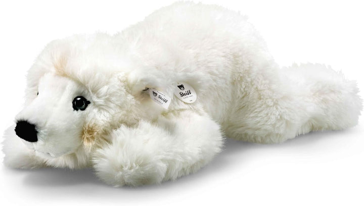 Steiff 115110 45 liegend Kuscheltier Arco Eisbär, WEIss, 45 cm