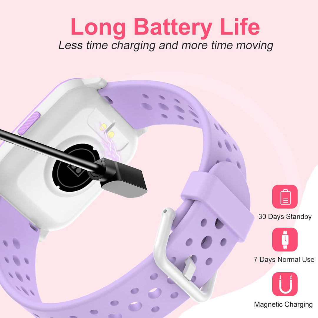 Kids Smart Fitness Watch für Jungen Mädchen, Health Sports Fitness Tracker mit Herzfrequenz-Schlafmo