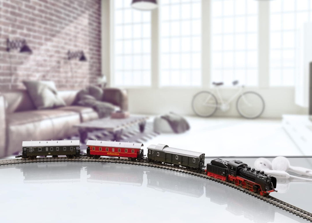 Märklin Modelleisenbahn Startpackung 81874 "Museums-Personenzug mit Dampflok BR 24 – Lokomotive Spur
