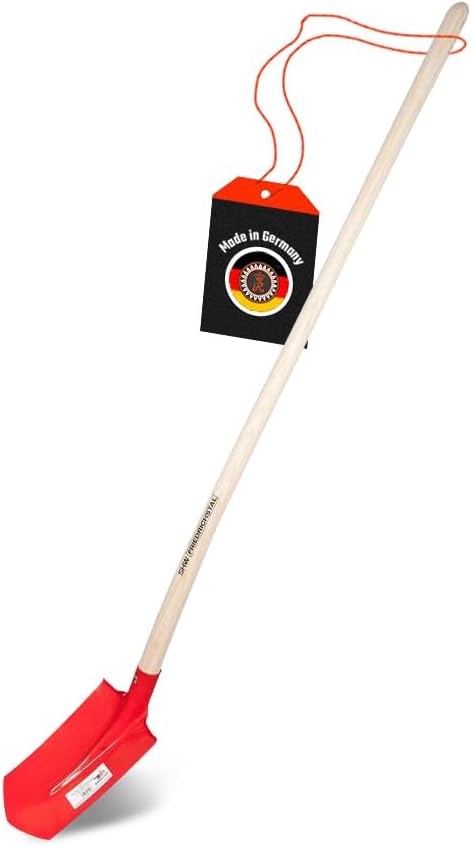 SHW-FIRE Kabelgrabenschaufel, 30x16cm, robuster Spezialstahl, Trittschutz, Profi Grabenschaufel