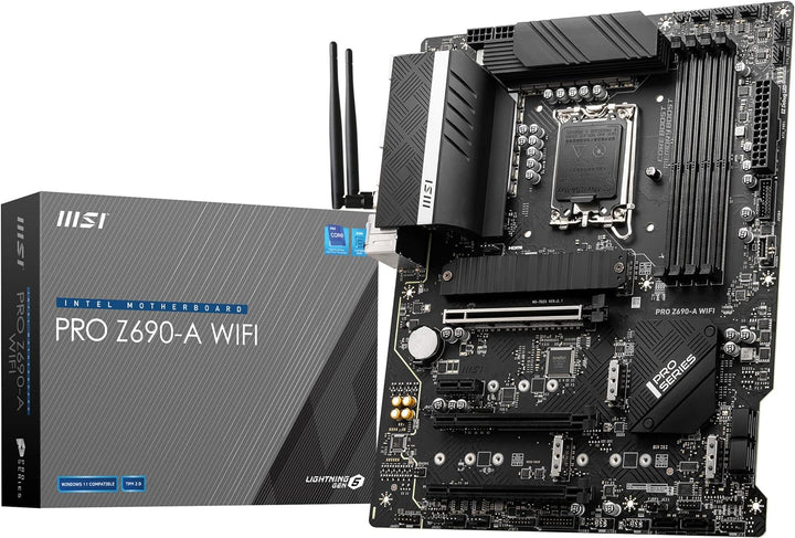 MSI PRO Z690-A WIFI Mainboard ATX, unterstützt Intel Prozessoren 12. Generation, LGA 1700, 14 Duet R