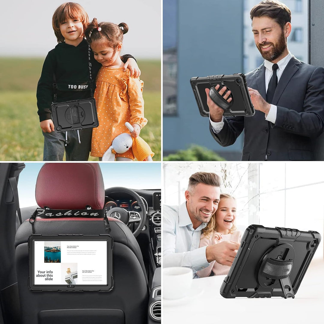 SEYMAC Hülle für Lenovo Tab M10 Plus 3rd Gen 10,6 Zoll 2022 (TB-125F/128F), Stossfeste Hülle mit Dis