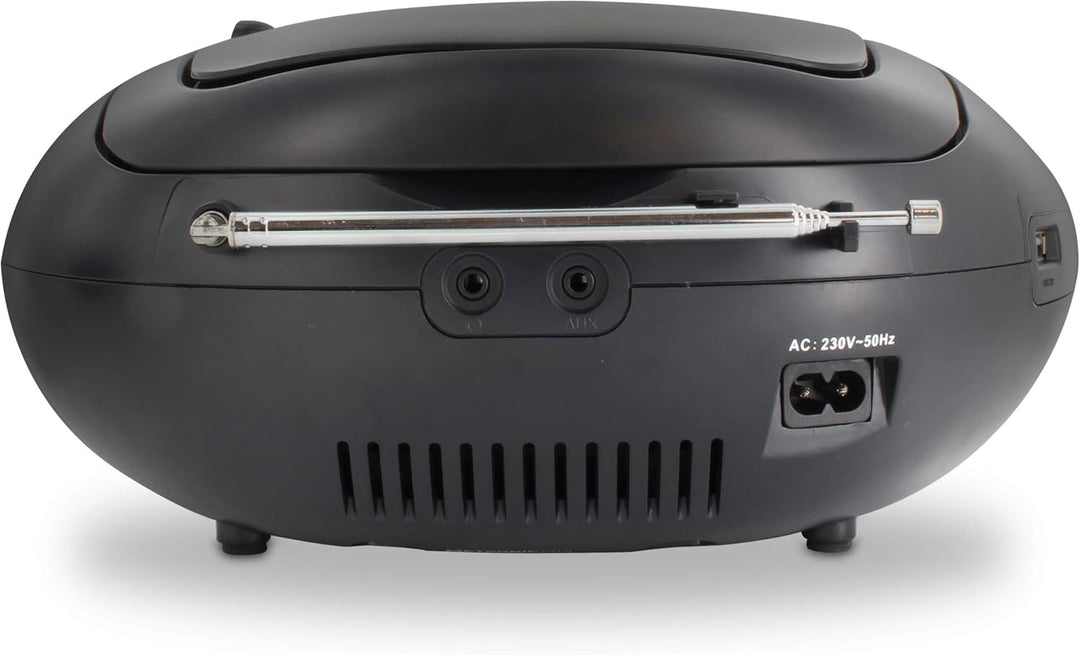 Metronic CD-Player Digital DAB/UKW/RDS, Grau/Schwarz, 477171 Black DAB+ Einzigartig, Black DAB+ Einz