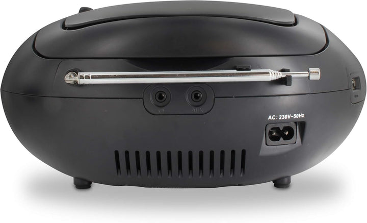 Metronic CD-Player Digital DAB/UKW/RDS, Grau/Schwarz, 477171 Black DAB+ Einzigartig, Black DAB+ Einz