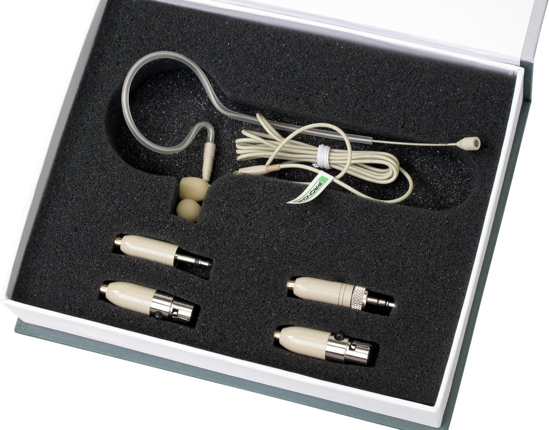 Pronomic HS-11 EA Headset Mikro mit Ohrbügel (Back-Elektret Kondensator, Richtcharakteristik: Kugel,