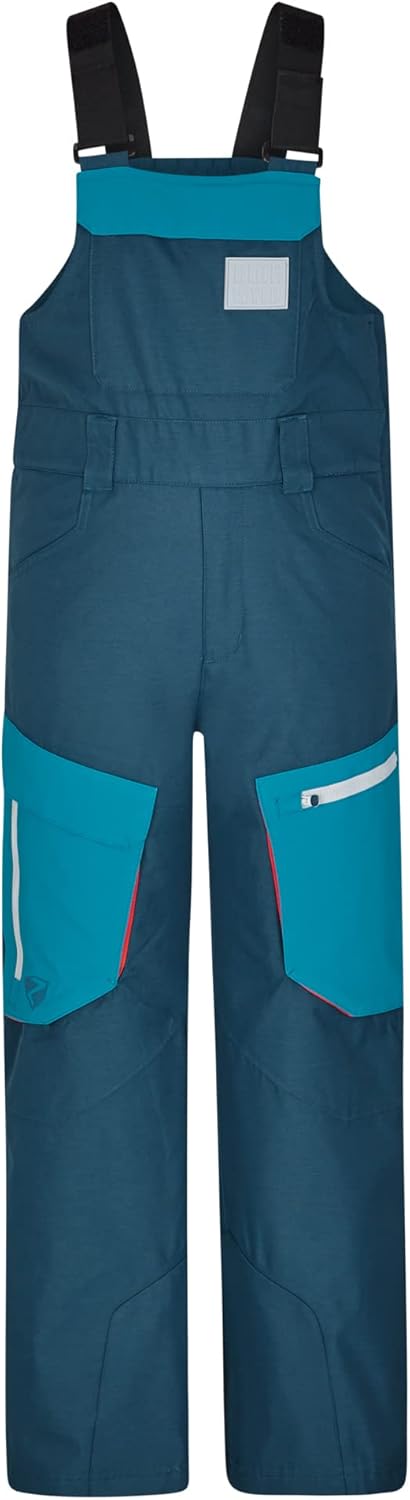 Ziener Jungen Akando-bib Ski-Hose, Schnee-Hose | Träger, wasserdicht, warm (1er Pack) 140 hale navy
