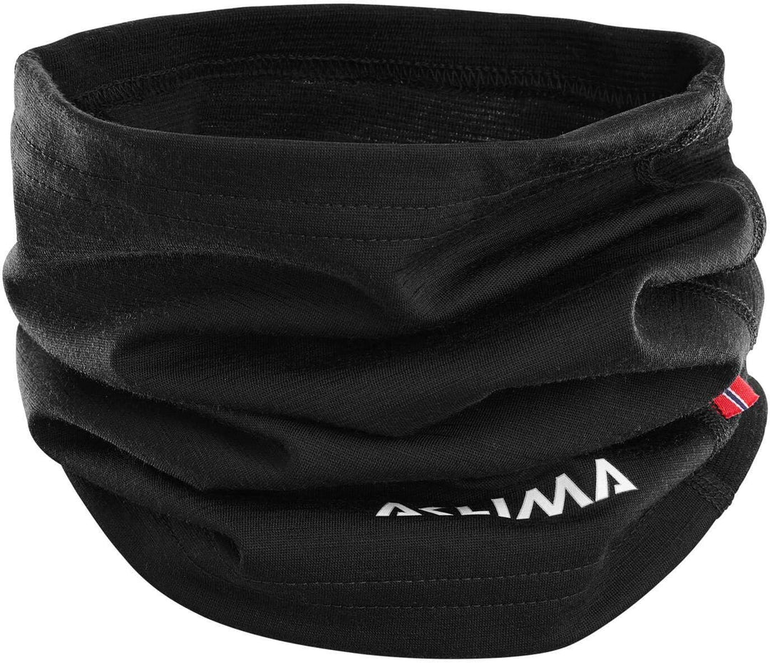 Aclima Warmwool Headover Schwarz, Merino Schals und Halstücher, Grösse One Size - Farbe Jet Black