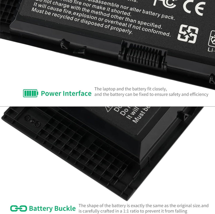 KingSener FV993 Laptop Akku Batterie für Dell Precision M6600 M6700 M6800 M4800 M4600 M4700 FJJ4W PG