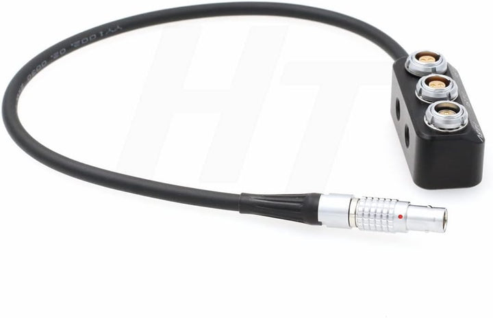 HangTon Power Splitter Kabelbox 0B 3 Pin Stecker auf 2 x 0B 2-polig 1 x Fischer RS 3 Pin Buchse