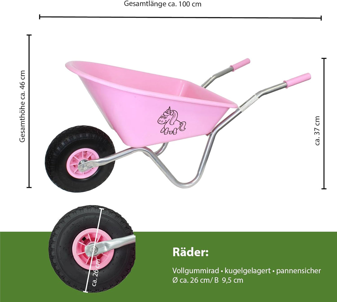 Kinderschubkarre Schiebkarre Metallschubkarre Gartenkarre Diverse Motive Lokomotive Feuerwehr Prinze