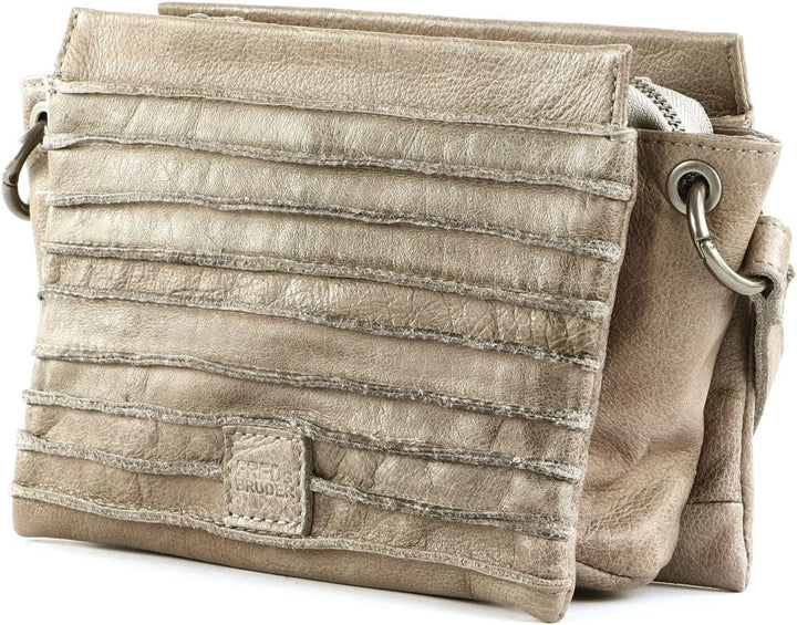 FREDsBRUDER Crossbody Riffel Sky mit Label-Applikationen Einheitsgrösse Greige, Einheitsgrösse Greig