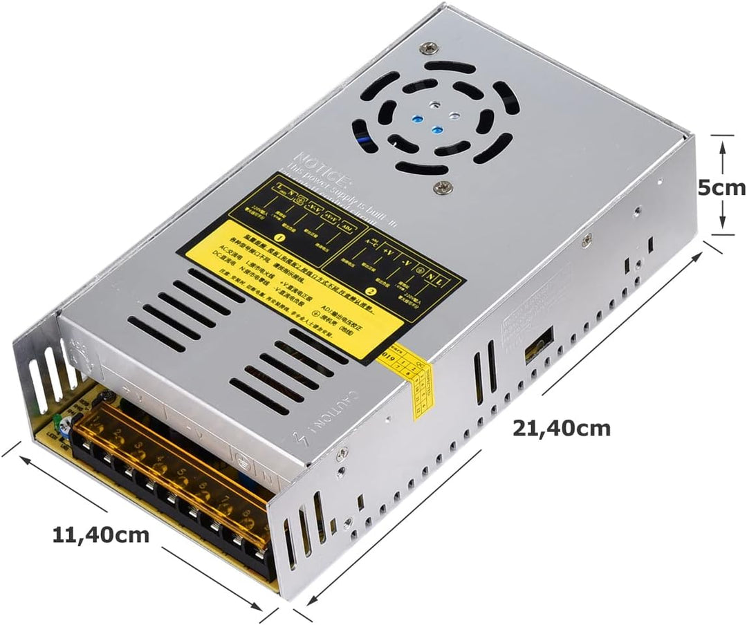 D85CS 480W Schalternetzteil 220V-240V AC auf DC Netzteil 24Volt Transformator Industriell Adapter Ei