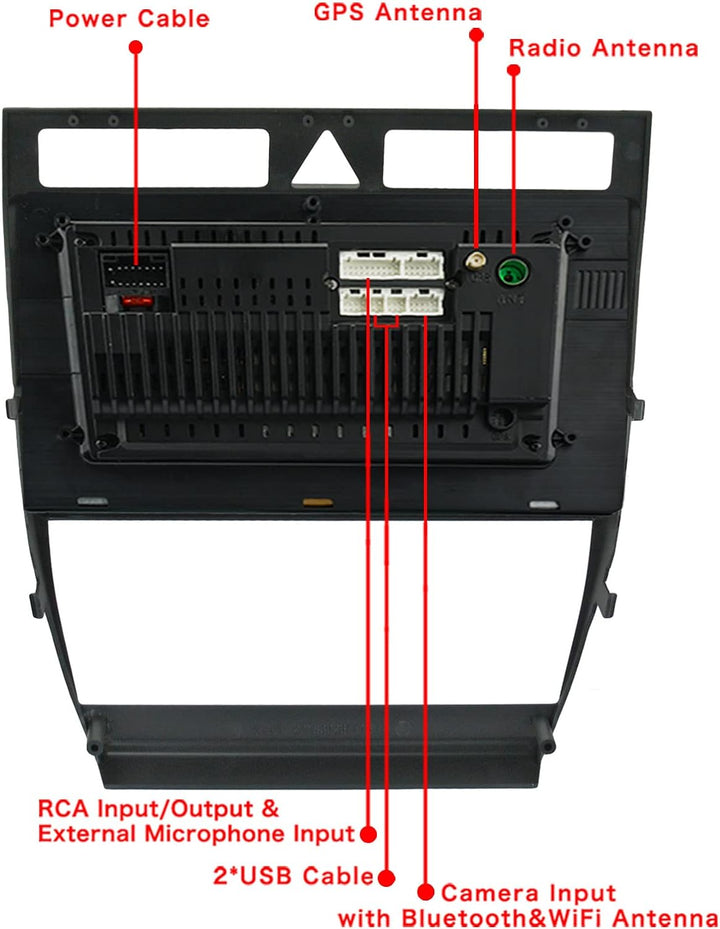 LEXXSON Carplay Radio Android Radio für Audi A6 C5 1997-2004 S6 1999-2004 9 Zoll kapazitiver Touchsc