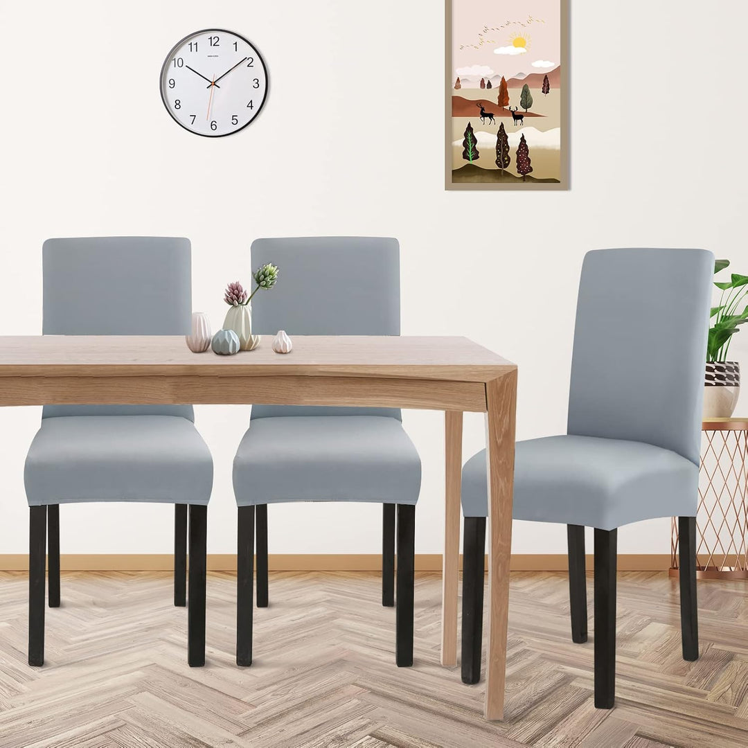 Jaotto Stuhlhussen 6er Set Wasserdicht Stuhlhussen für Esszimmerstühle Stretch Stuhlhussen Schwingst