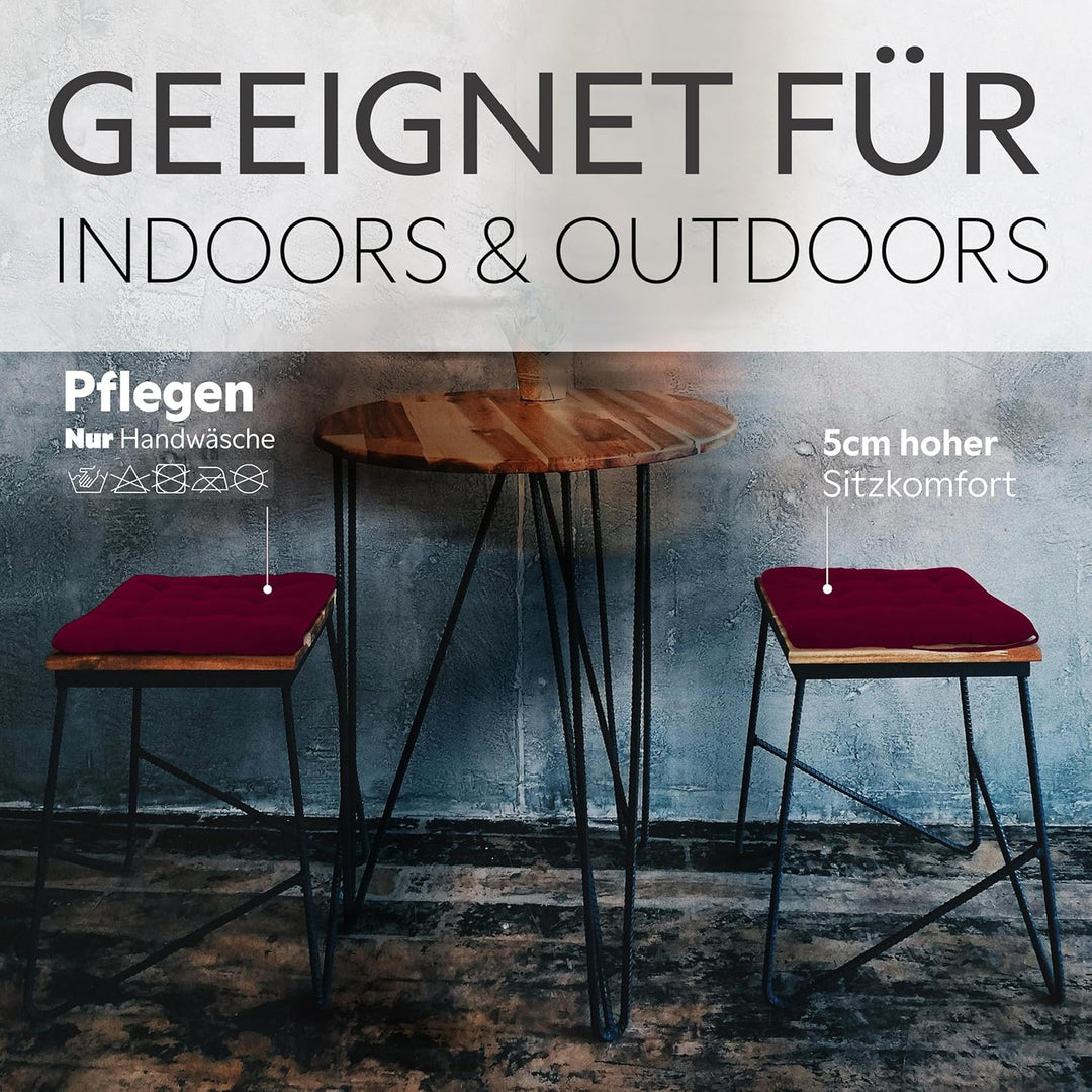 Brandsseller Sitzkissen Dekokissen Stuhlkissen Zierkissen Gartenkissen - 9er Steppung- in Verschiede