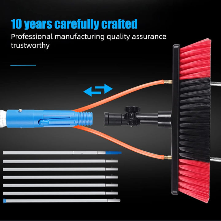 CEIEVER Fensterputzer mit Teleskopstiel, Teleskopstange Fensterreinigung Wasser 5m/8m/10m/10.5m Fens