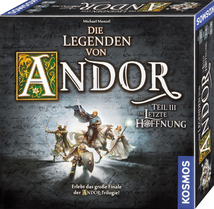 KOSMOS 692803 - Die Legenden von Andor - Teil III Die letzte Hoffnung, Fantasy-Brettspiel ab 10 Jahr