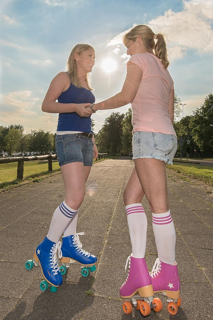 HUDORA Disco Rollerskates Rollschuh Blau/Grün 36 Rollschuh, Blau/Grün 36 Rollschuh