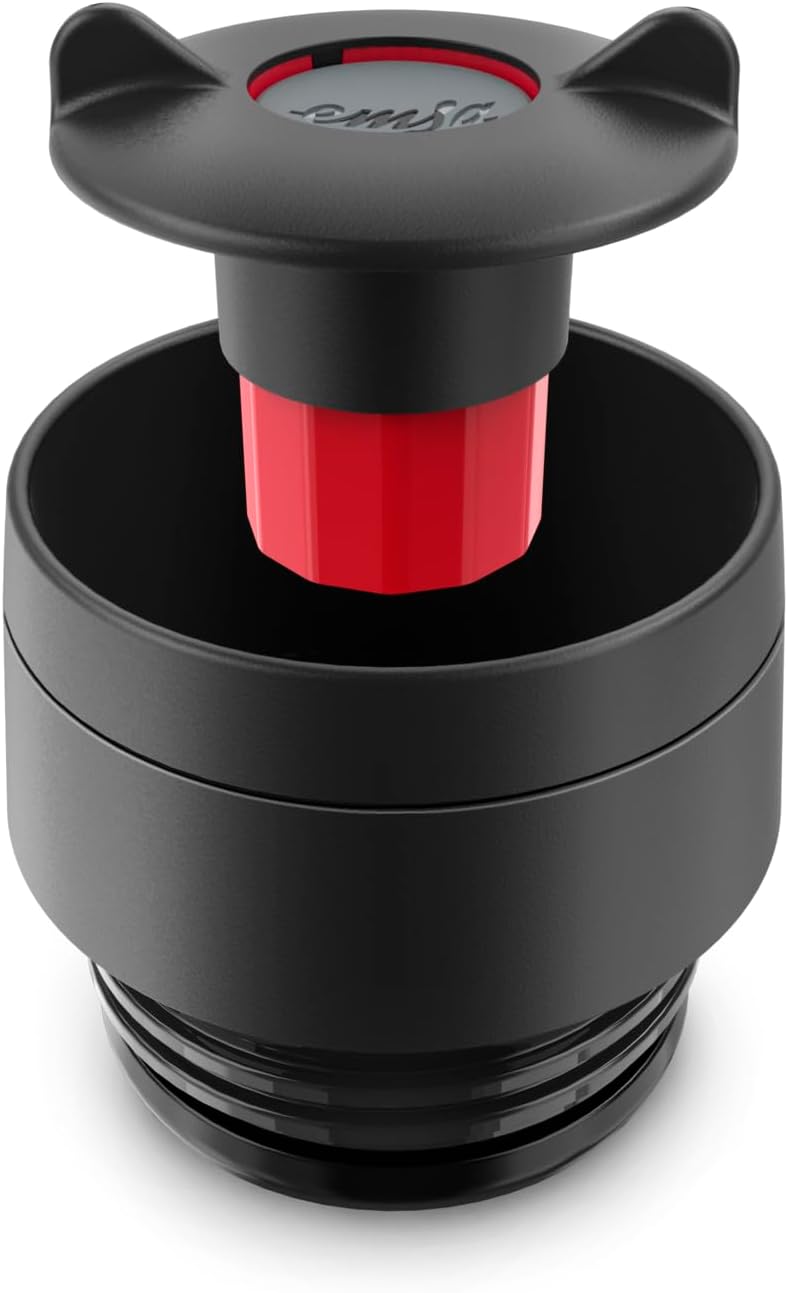 Emsa N20202 Travel Mug Classic Isolierbecher 0,36 Liter | neuer Komfort-Schraubverschluss | Edelstah