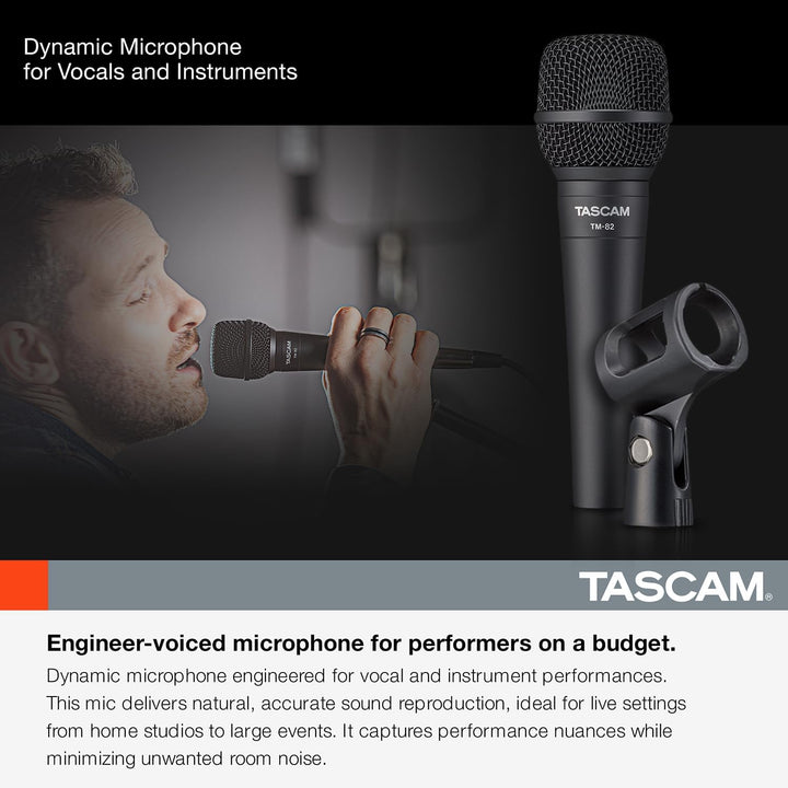 Tascam TM-82, schwarzes