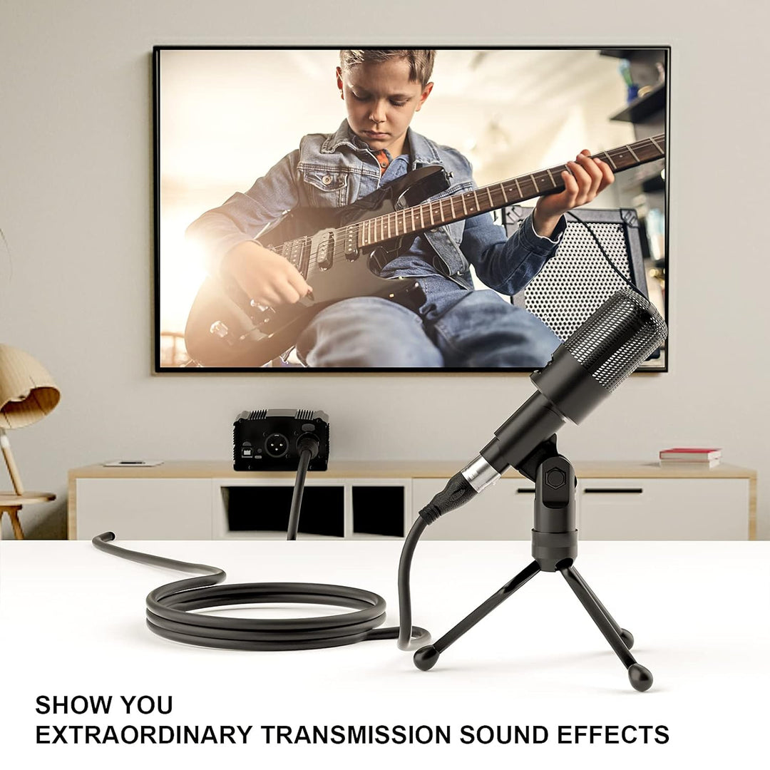 NUOSIYA XLR Kabel 6m 6 Farben XLR Mikrofon Splitterkabel Adapter, 3-Pin XLR Stecker auf Buchse Mikro