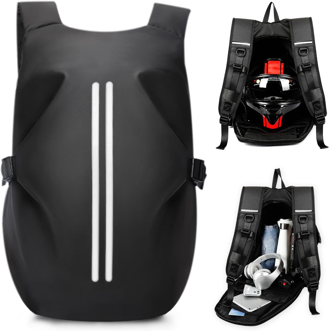 HYC00 Motorradrucksäcke für Herren Damen, Motorradrucksack Wasserdichter Helmrucksack, Rucksack Moto