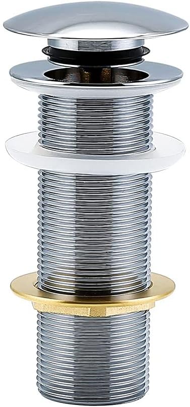 wohnfreuden Pop Up Ablauf-Ventil ohne Überlauf für Waschbecken & Waschtisch - Universal Ablaufgarnit