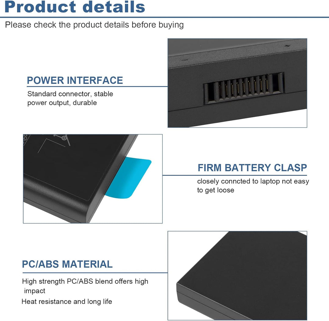ASUNCELL 97Wh X8VWF Laptop Akku für Dell Latitude 14 Rugged 5404 5414 E5404 Rugged Extreme 7404 7414