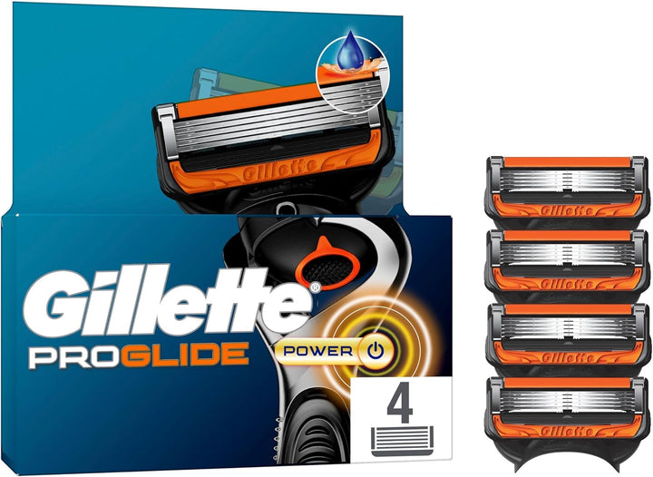 Gillette Proglide Power Klingen, 4 Original Ersatzklingen, Rasierklingen Herren, 2x Gleitstreifen vo