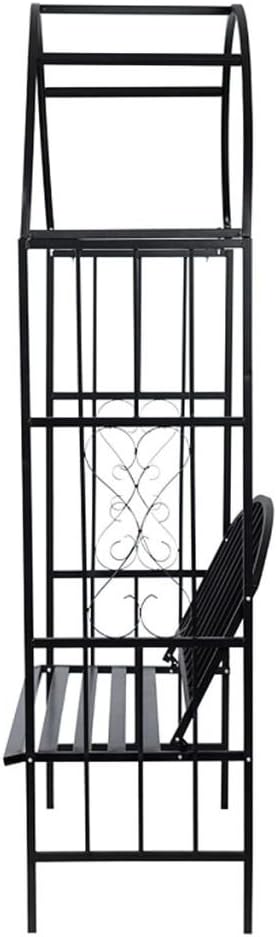 Tidyard Gartenbank Sitzbank Mit Rosenbogen Rankhilfe, Mit Sitzbank Deko-Gartenbank Torbogen Rankgitt