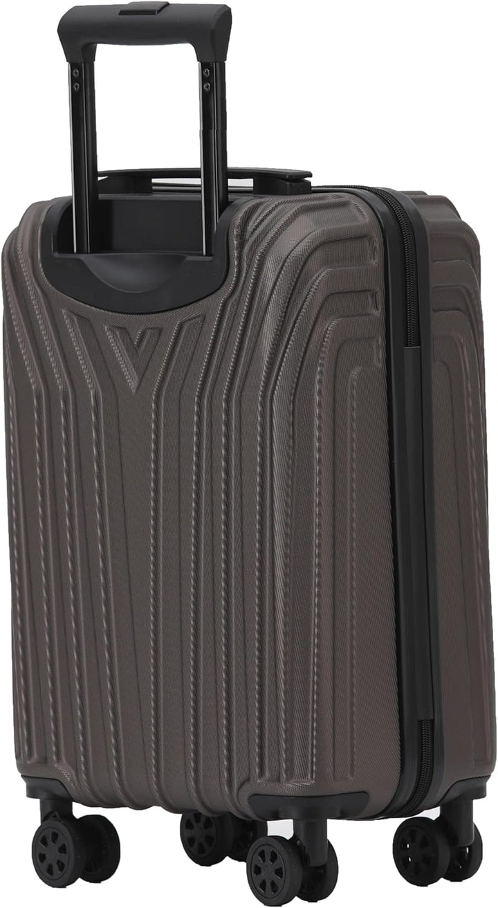 BEIBYE Kofferset Rollkoffer Koffer Hartschale,TSA Schloss, Zwillingsrollen, Erweiterung (Coffee, 55