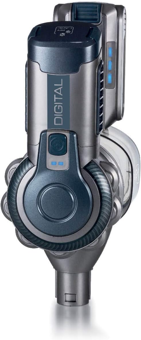 Ariete 22.2V Lithium 2723, kabelloser elektrischer Besen und Handstaubsauger mit digitalem Motor, Al