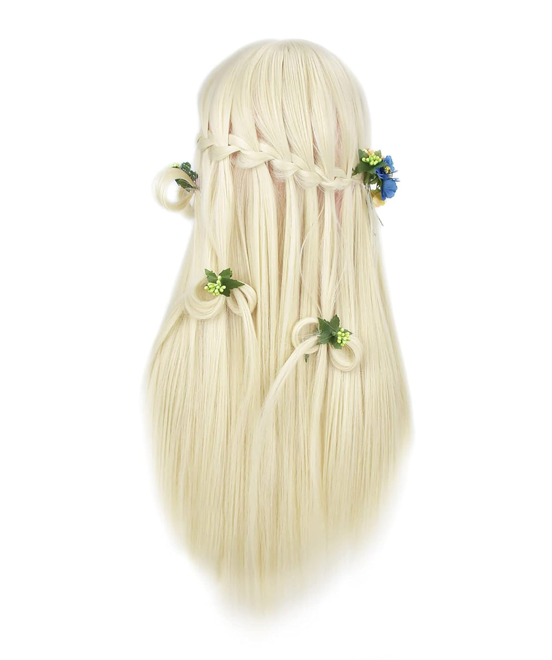 Trainingskopf, 71 cm, mit 100 % Kunsthaar, Mannequin-Kopf für Kosmetologie, mit Tischklemme 613, 613