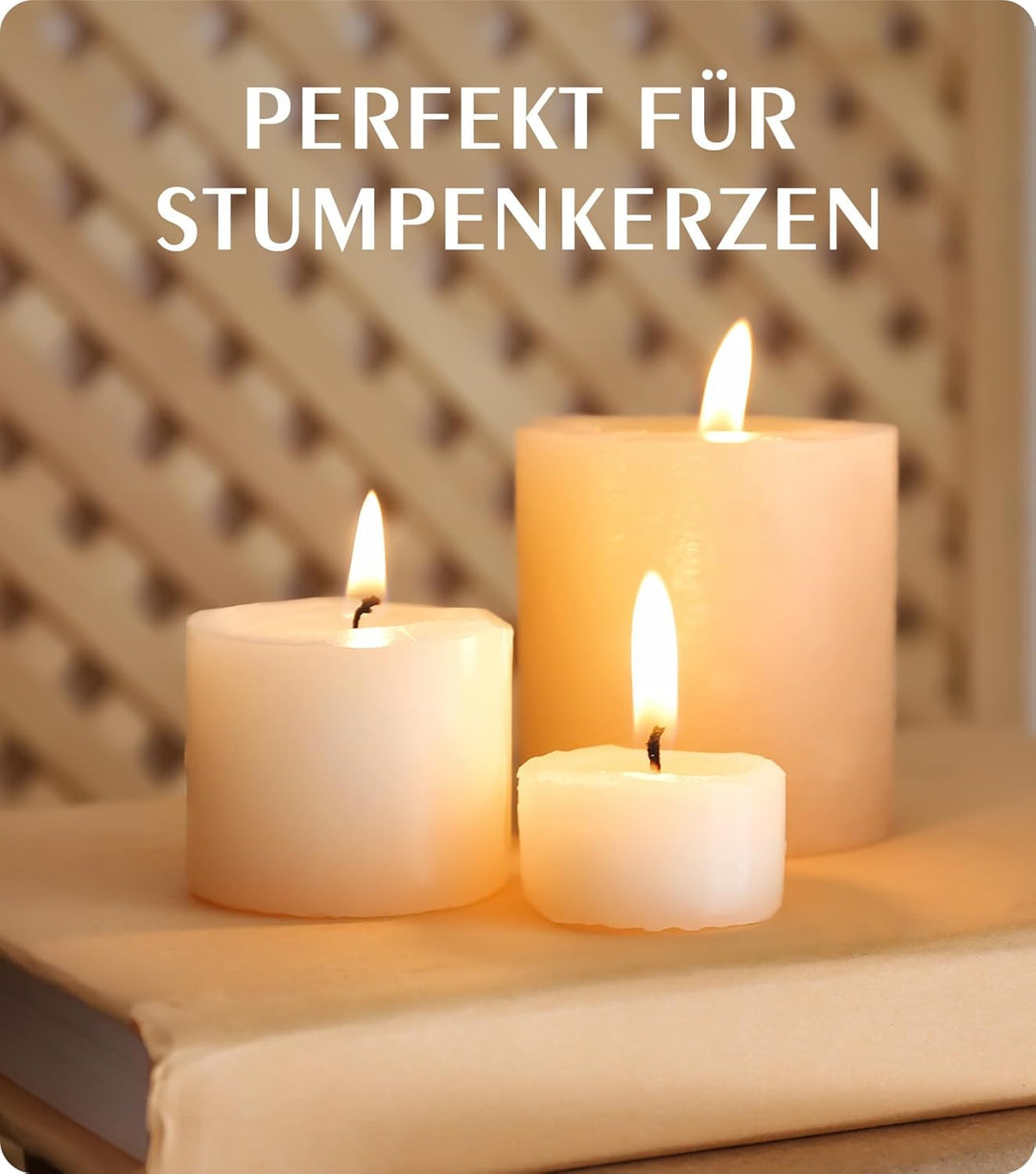 Sojawachs für Kerzen 3kg, BOYUJK Premium Natürlich Kerzenwachs, 100% Sojawachs für die Kerzenherstel