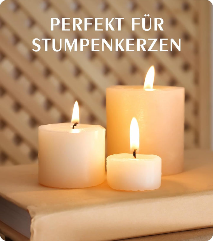 Sojawachs für Kerzen 3kg, BOYUJK Premium Natürlich Kerzenwachs, 100% Sojawachs für die Kerzenherstel