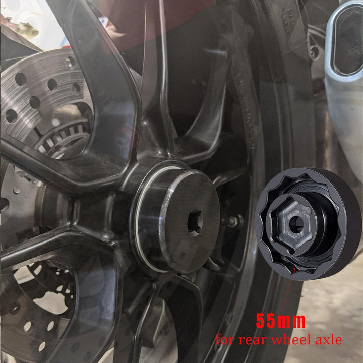 Einsatz Nuss für Ducati Motorrad Achsmutter vorn + hinten, Achse Werkzeug, Passend für Ducati, ATVs,