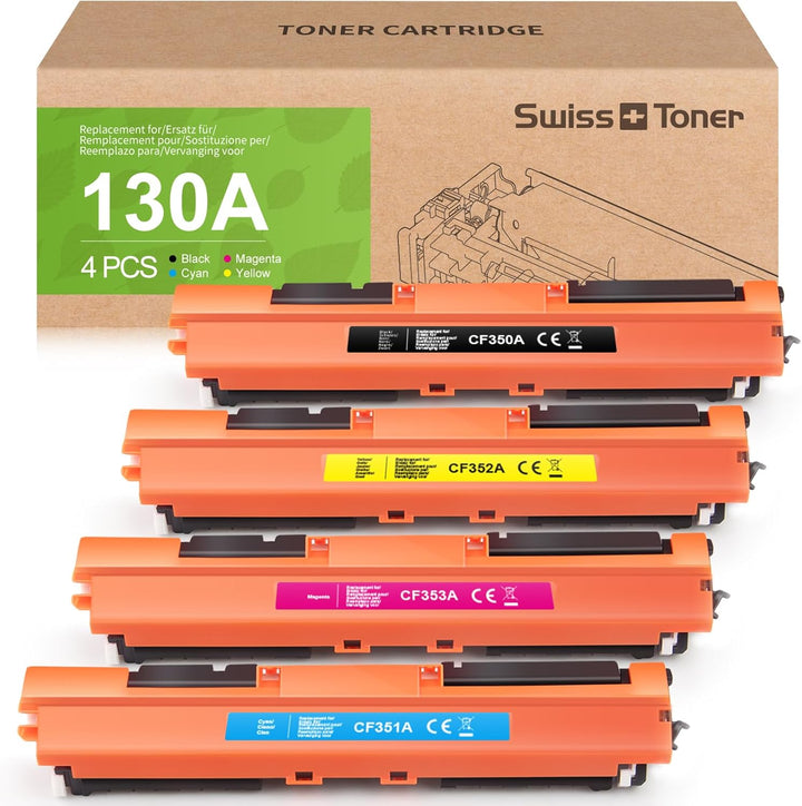 swiss toner 130A Kompatibel für HP CF350A CF351A CF352A CF353A Tonerkartuschen für HP Color Laserjet