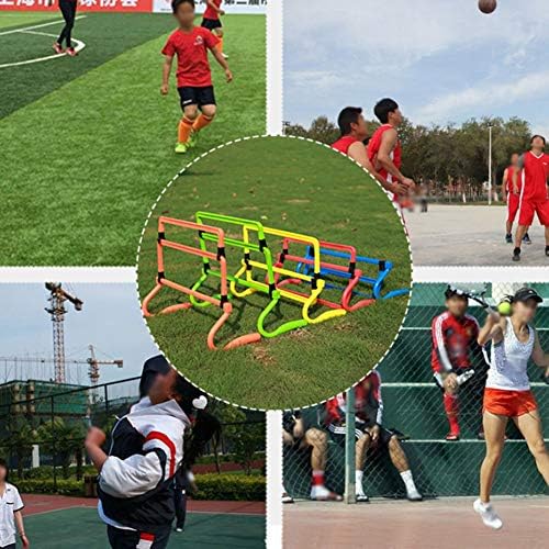 lyrlody Fussballhürde, 5 Stück Verstellbare Hürden Trainingshilfe Fussball Hürden Fussball-Trainings