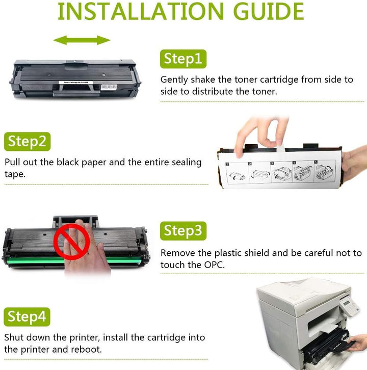 ZOOMTEC Tonerkassette MLT-D111S für Samsung Xpress SL-M2026 SL-M2026W M2070 M2070W M2020W M2020 M202