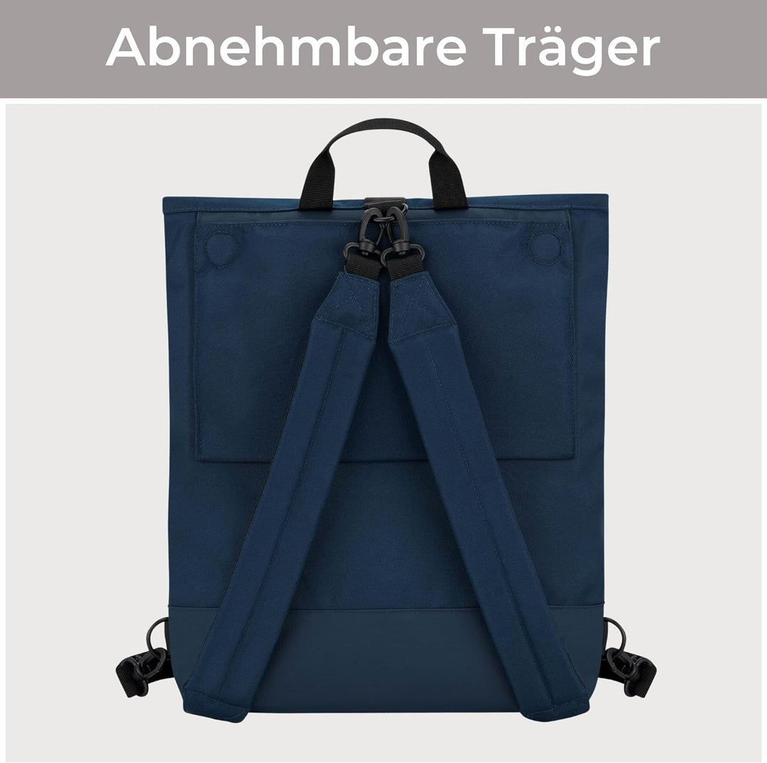 LARKSON Fahrradtaschen für Gepäckträger Damen & Herren Dunkelblau - Tammo Bike - 2 in 1 Fahrrad Tasc