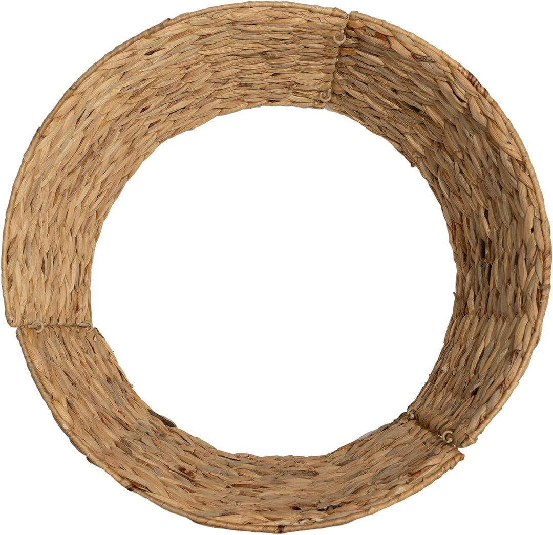 HOMCOM Weihnachtsbaumrock Ø 60 cm Weihnachtsbaum Kragen aus Wasserhyazinthe, Weihnachtsbaumkorb für