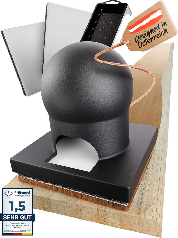 W4 Flächenstreicher für Holz - 3er Streichset Holz - ideale Pinsel Alternative - Streichwerkzeug für