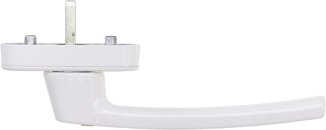 Roto Original Line Griff Patio Z mit Logo, Abschliessbar, Farbe Verkehrsweiss, Stiftlänge 35 mm 1Sch