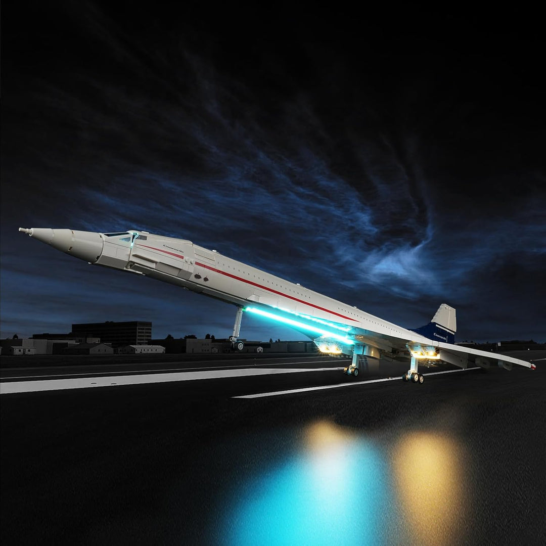 Beleuchtungsset für Lego 10318 Airbus Concorde, Nur Lichter Set, nicht Modell, Dekorative Beleuchtun