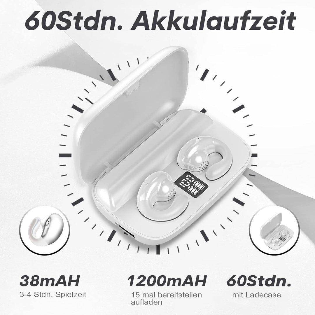 Open Ear Kopfhörer kabellos Bluetooth Luftleitung Knochenschall Sportkopfhörer Wireless Ear Clip Bon