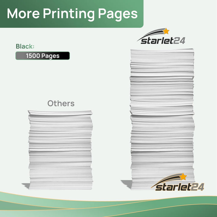 Starlet24 2X CLT-P404C Schwarz Tonerkartusche Kompatibel für Samsung CLT-K404S CLT-404S P404C Schwar