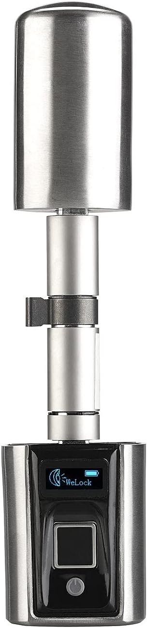 VisorTech Fingerabdruck Schloss: Elektronischer Tür-Schliesszylinder, Fingerabdruck, Transponder, IP